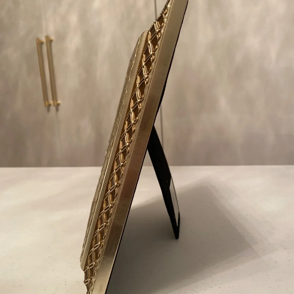 Ultima • Champagne Gold Table Top Picture Frame with Latticework Design